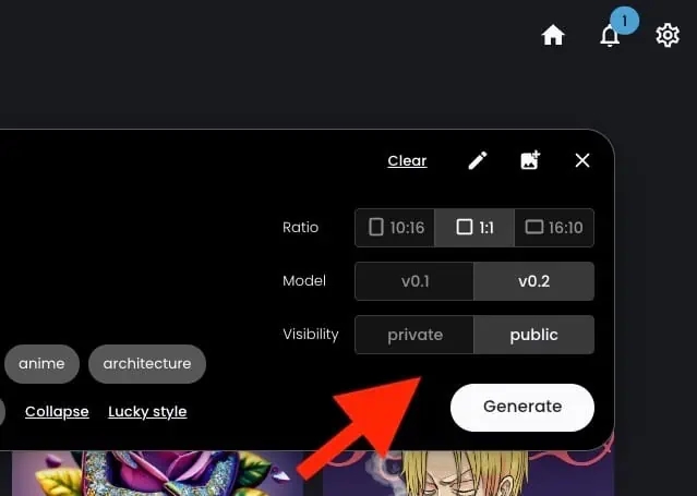 作品隐私设置功能示例图