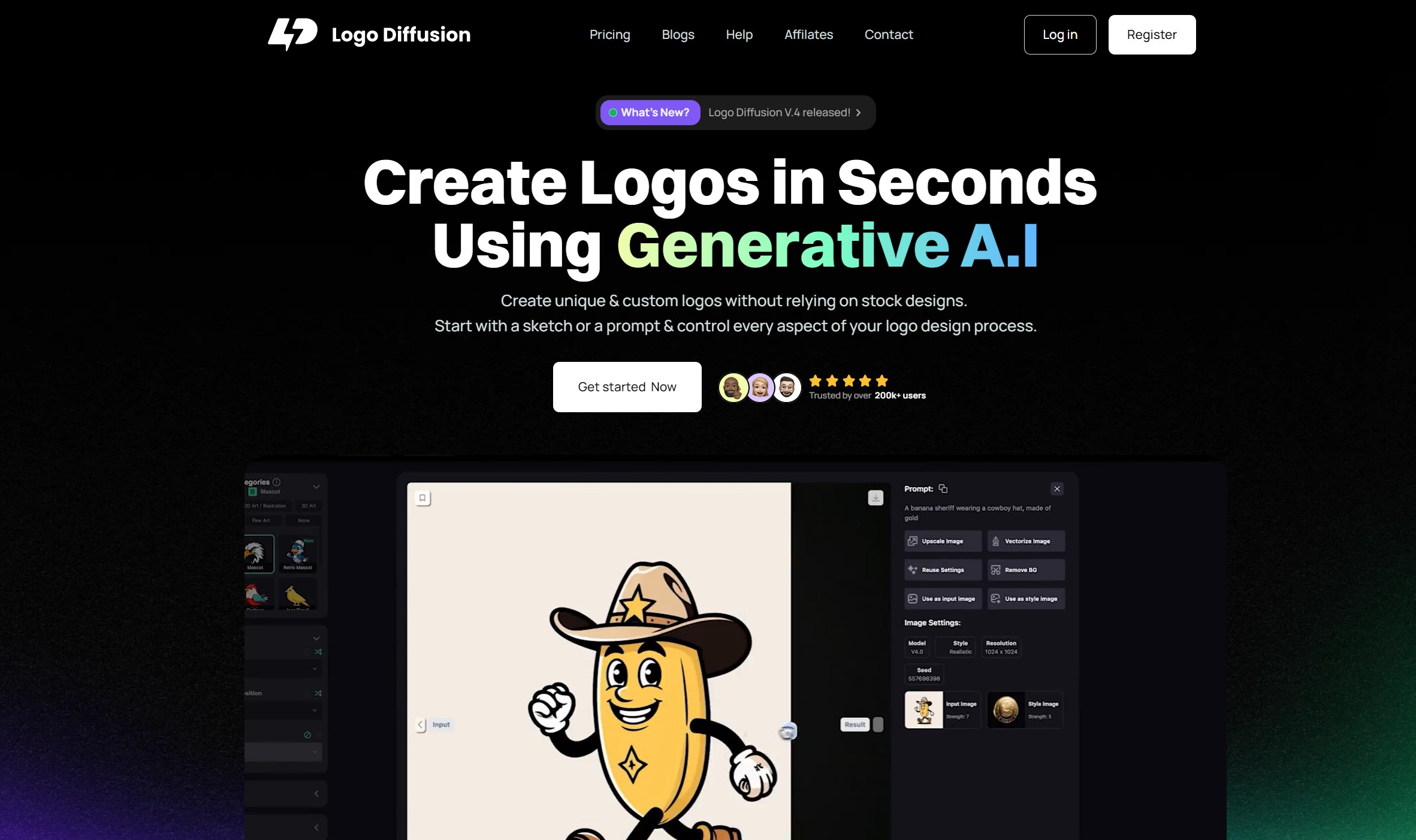 Logo Diffusion生成Logo示例