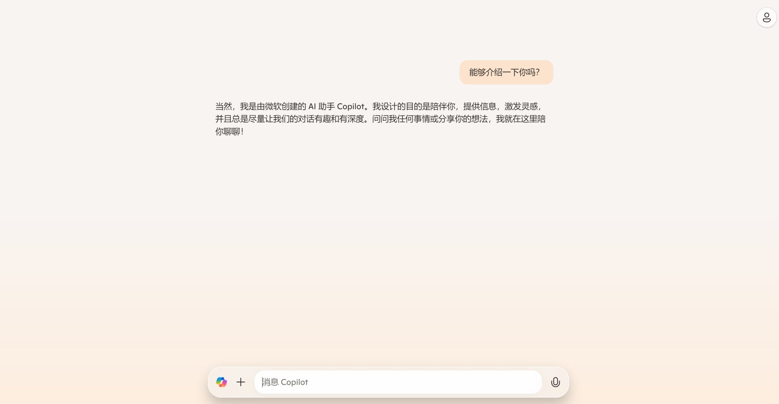 网页版Copilot操作界面截图
