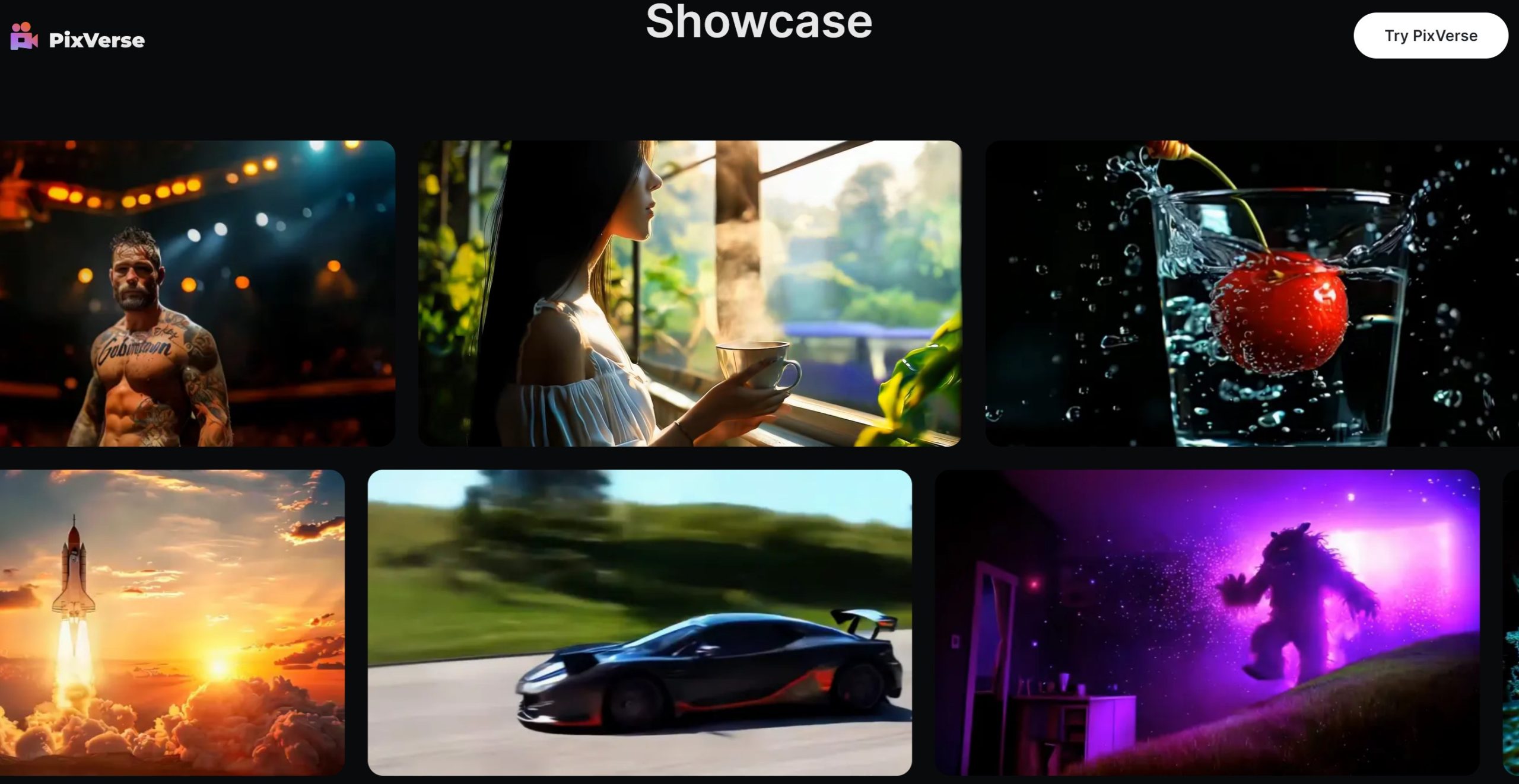 PixVerse AI视频生成工具界面截图